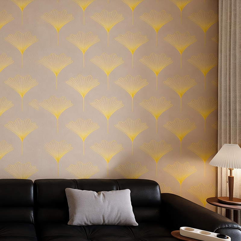 ملصق ديكور حائط هندسي بلمسة نهائية لامعة